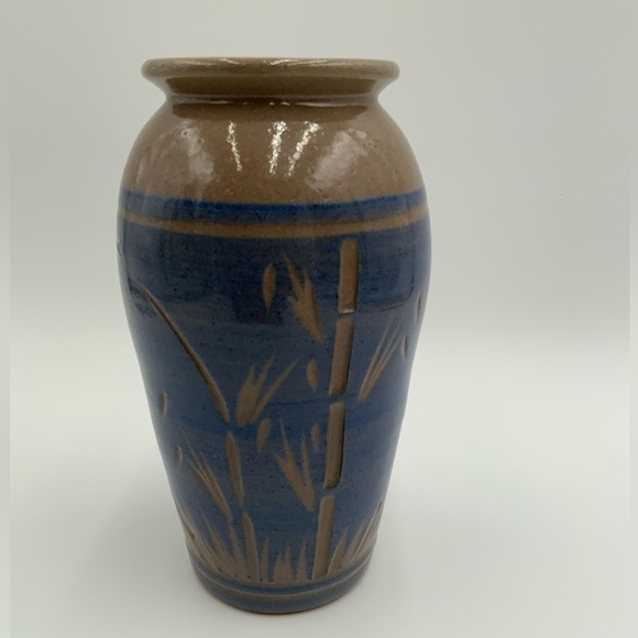Handmade Pottery Vase Made In Seychelles East Africa Inspired By Nature 9” Tall - Picture 1 of 9